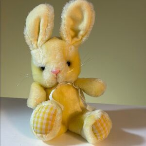 Russ Vintage Soft Yellow Plush Bunny